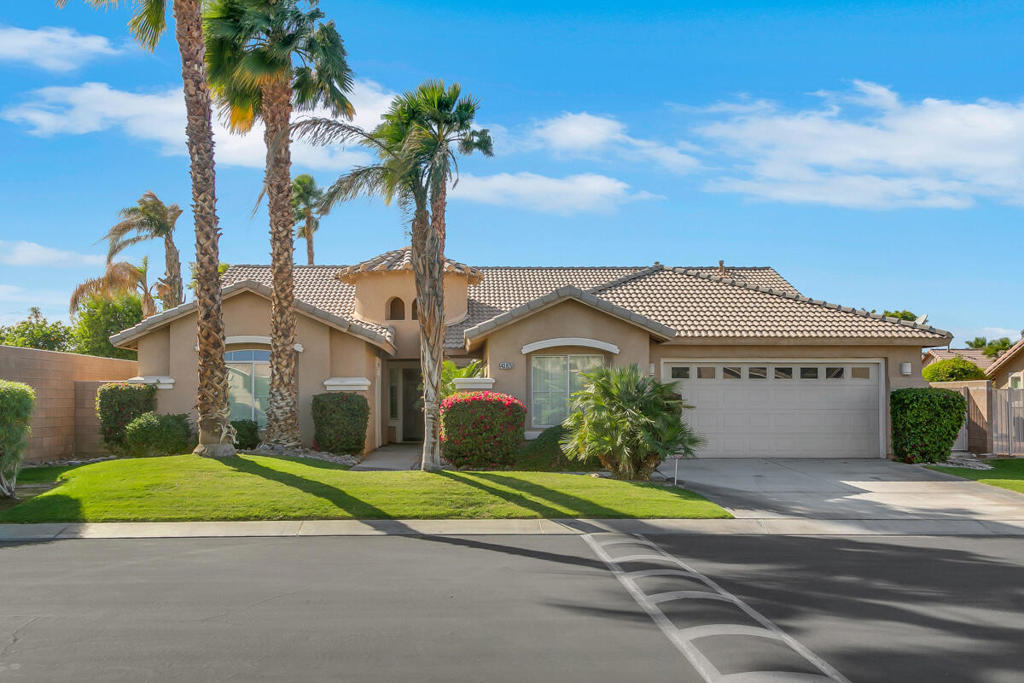 Now available for lease in the desirable Monticello II community, bordering North La Quinta! This spacious La Bella floor plan offers 4 bedrooms and 3 baths, including an attached casita with its own private entrance--perfect for guests, a home office, or extended family. The home features an open-concept design with vaulted ceilings, dual primary suites on opposite sides, fresh paint, and new flooring throughout. Comfort is a priority with two HVAC units in the main home and a new mini-split system in the casita. A converted 3rd-car garage provides a versatile 5th bedroom or bonus space, while the landscaped backyard is ideal for relaxing or entertaining. Located near top-rated Desert Sands schools, parks, shopping, and dining, this home combines convenience, flexibility, and style--an opportunity you won't want to miss!