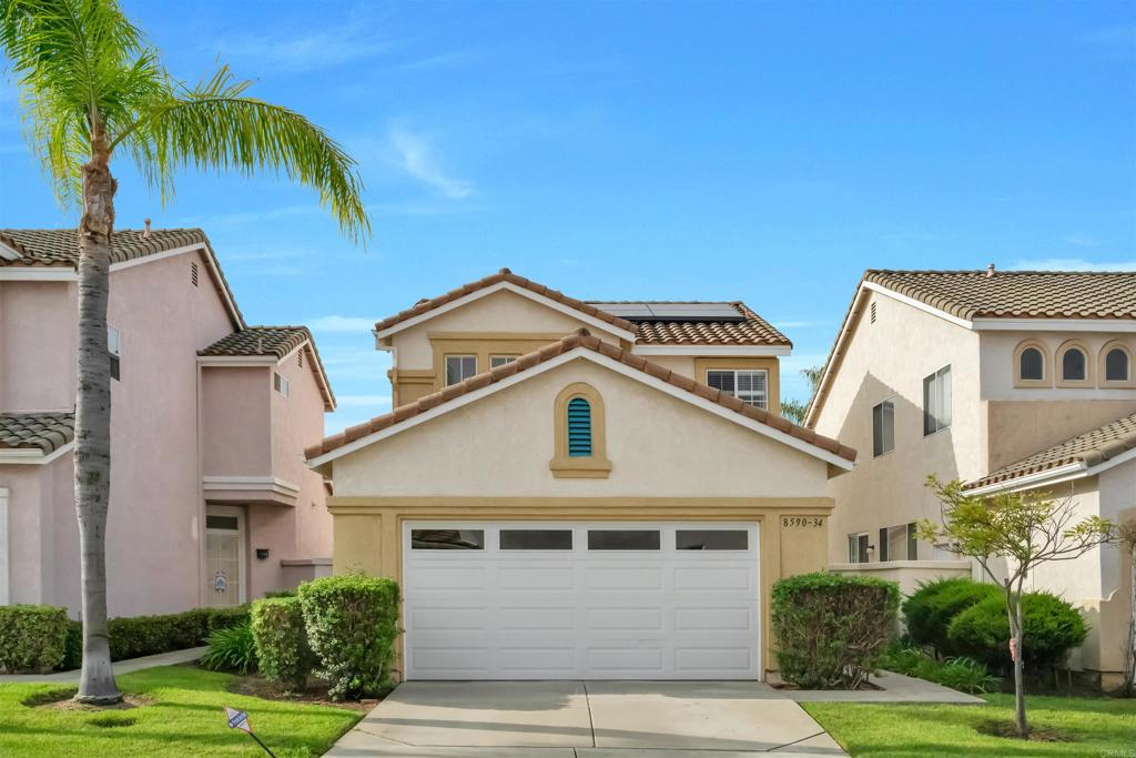 A single family home located in central Mira Mesa with 3 beds & 2.5 baths is available for rent. 1452 sqft living space in a residential gated community. Vaulted ceiling in spacious living room and open concept kitchen & dining room filled with lots of natural light. Each room has plenty of natural sun light. The house has upgraded flooring with Vinyl planks with recessed lights. House is located very close to several grocery stores & shopping center, Schools. The lease can start asap by June 1st. Backyard Patio have enough sunlight and mix of flower and fruit trees. 2 car garage + Solar + Water Softener included with the rental lease at no extra cost. The tenants take care of their utilities