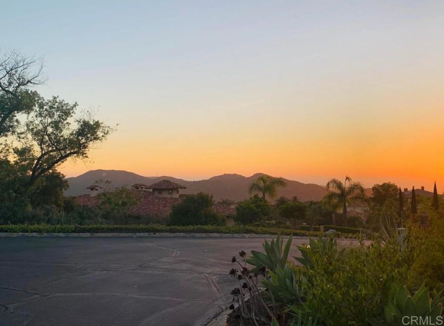 Build your dream on top of the Rim Rock Estates which is an upscale neighborhood in Northern Escondido.  Rim Rock is a mountaintop neighborhood that is gated, private and luxurious.  You will have views of the sunset over the Pacific on clear days.   At the top of the lot is the ideal location for your future home surrounded by the beautiful boulders.  You will be sitting on your back patio watching the sunset with 180 degree views from La Jolla to Catalina Island. The Welk golf course and spa is directly below the neighborhood.  Rimrock minutes from I-15 where you can be in Temecula in 20 minutes or downtown San Diego in 40 minutes.   The seller has paid for the water meter and has a soil report.  Other utilities are nearby so you will be ready to build in no time!