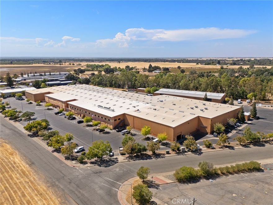 Calling all businesses!  Amazing entrepreneurial opportunity at the Chico Airport Business Industrial Park.  Fantastic warehouse unit opening up for your venture.  Excellent warehouse unit with a total of 7,349 sq. ft. with small office mezzanine space.  Includes 3 Phase 480/277 volt power, roll up door and high 28 ft ceilings with fire suppression sprinklers.  Join other great tenants such as Digital Path, Firestorm, and Chico Mavericks Baseball.  Recreational uses are welcome! Suite 136.  In addition to rent, Tenant pays Net Charges of $0.10 per ft. per month ($735)