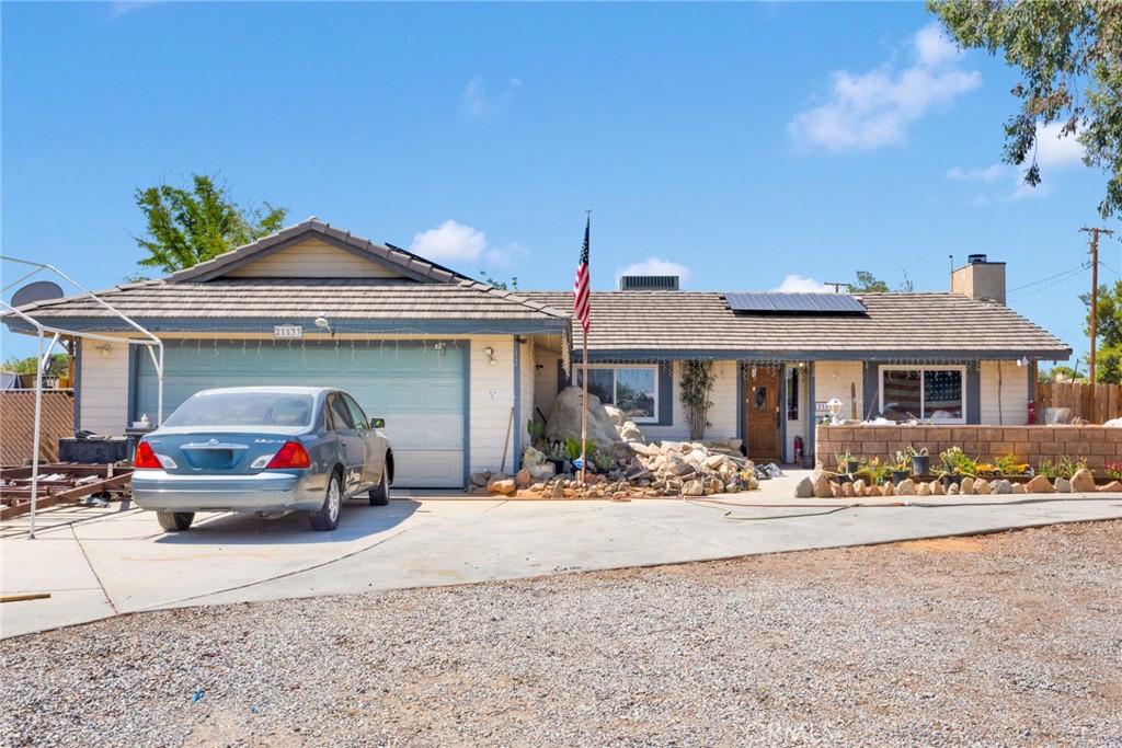 Welcome to 21133 Pahute Rd. 3-bedroom, 2-bath home offering 1,415 sq ft of living space in a quiet Apple Valley neighborhood.
This home features new energy efficient windows, a brand-new AC unit, and solar, helping you stay cool and energy-efficient year-round.
Outside, there's a fully fenced backyard with a nicely sized storage shed.
Don’t miss the potential—come see what you can make of this hidden gem!