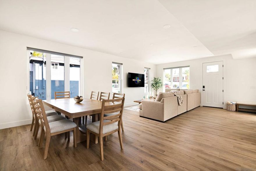 Airy Ocean Beach Home with Coastal Views Newly built 3BR/3BA Ocean Beach home offering refined coastal living just moments from the sand. Filled with natural light and thoughtfully designed, this bright and airy retreat features an open-concept living, dining, and kitchen area, ideal for entertaining and family gatherings. The main level includes a queen guest bedroom and full bath, a spacious dining area with seating for eight, and a fully equipped kitchen with gas stovetop, ample storage, and generous counter space. Upstairs, enjoy a sunlit patio deck with peek ocean and city views, perfect for morning coffee or evening coastal breezes. The primary suite offers a king bed, walk-in closet, private bath with double vanity and walk-in shower, and large windows capturing fresh ocean air and light. A second upstairs bedroom features a king bed, ensuite bath with tub, and bright, airy ambiance. Additional amenities include central AC and heat, laundry, entertainment options, games for kids and adults, two-car garage plus extended driveway parking, and pet-friendly touches. Just minutes from the sand, restaurants, and local attractions, this Ocean Beach home blends modern design, comfort, and coastal charm for an exceptional seaside experience. This is a furnished seasonal rental. Pricing varies by length of stay and seasonality. Published amounts are range estimates only. Final pricing, fees, and availability are subject to change until a fully executed lease agreement. Please inquire for exact quote and terms.