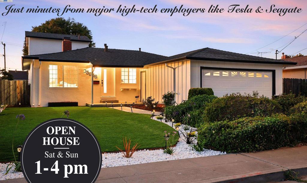 Rare Find with two Master Suites in a house! Nestled in the desirable Cabrillo neighborhood, this fully remodeled single-family home is ready to impress. The main level features a spacious master suite, two generous guest bedrooms, and a beautifully updated shared bathroom—perfect for accommodating both elders and kids. Every bathroom has been tastefully remodeled with new tiles, vanities, toilets, and bathtubs. Enjoy fresh interior and exterior paint, new SPC flooring, and a sleek electronic fireplace set on a stylish accent wall. The stunning open kitchen showcases elegant slim shaker cabinets, white granite countertops, and brand-new stainless steel appliances. Upstairs, a private bedroom suite offers the ideal retreat for personal space—or even rental income potential. The backyard is low-maintenance with artificial grass, while the two-car garage and wide driveway provide ample parking. Just minutes from major high-tech employers like Tesla and Seagate, this is a forever home you won’t want to miss!