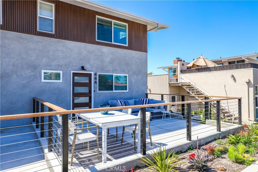 Stylish and modern 2BR townhome perfectly located in the heart of Corona del Mar, just steps from sandy beaches, top-rated restaurants, and charming boutiques. Enjoy bright coastal interiors, designer furnishings, and peek-a-boo ocean views from the upstairs bedroom. Private front and back patios offer seamless indoor-outdoor living with a natural gas grill for relaxed outdoor dining, plus A/C, fast Wi-Fi, a full kitchen, washer/dryer, and private parking for the ultimate SoCal getaway.