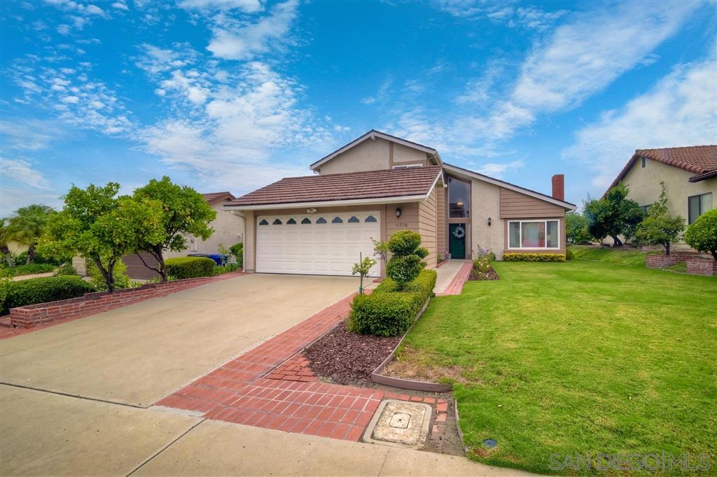 This beautifully maintained High Country West Home welcomes you with a grass lawn accented with roses and fruit trees. Through the two story entry, the home offers an inviting living room/dining combination with high ceilings, newer large windows, a cozy brick fireplace and a sliding glass door to the backyard. The wood look porcelain tile floors run into the eat in kitchen which offers a bright gathering place with Corian countertops, cooling fan, washer/dryer closet, . . . See Supplement . . . The wood look porcelain tile floors run into the eat in kitchen which offers a bright gathering place with Corian countertops, cooling fan, washer/dryer closet and a sliding glass door to the backyard patio and incredible views. A downstairs master bedroom option is attached to a full bath which also opens into the downstairs hall. Up the staircase, three spacious bedrooms all have large windows, ceiling fans and one can easily be considered the upstairs master bedroom. A shared full bath complete this wonderful floorplan. The backyard is stunning with a covered brick patio large enough for dining or lounging. The grass yard is surrounded by low hedges which frame the expansive panoramic view of the mountains and valleys. This home is in the award winning Poway Unified School District and within walking distance of Turtleback Elementary School. Low HOA fees include membership to the nearby High Country West Community Center with its Jr Olympic pool, lighted tennis courts, basketball, racquetball, volleyball, kids play area and BBQ/picnic areas. Close to restaurants, shopping and easy freeway access. Complex Features: ,,,,,, Equipment: Garage Door Opener Other Fees: 0 Sewer: Sewer Connected Topography: GSL Frontage: Open Space