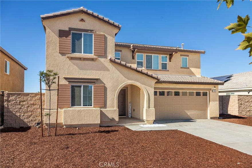 Welcome home! This beautiful two-story home offers 4 spacious bedrooms, 3 full bathrooms, and approximately 2,240 square feet of comfortable living space. Step inside to find upgraded flooring, recessed lighting, and a bright, open floor plan designed for modern living.

The main level features a bedroom and full bathroom, perfect for guests or multi-generational living. Upstairs, you’ll find a large loft ideal for a second living area, home office, or playroom along with generously sized bedrooms and a relaxing primary suite that serves as your own private retreat.

Enjoy peace of mind and energy savings with paid solar, and take advantage of the low HOA that helps keep your monthly costs affordable. The backyard offers a great space to entertain or unwind, with endless potential to make it your own.

This home truly has it allstyle, comfort, and efficiency. Don’t miss your opportunity to make it yours!