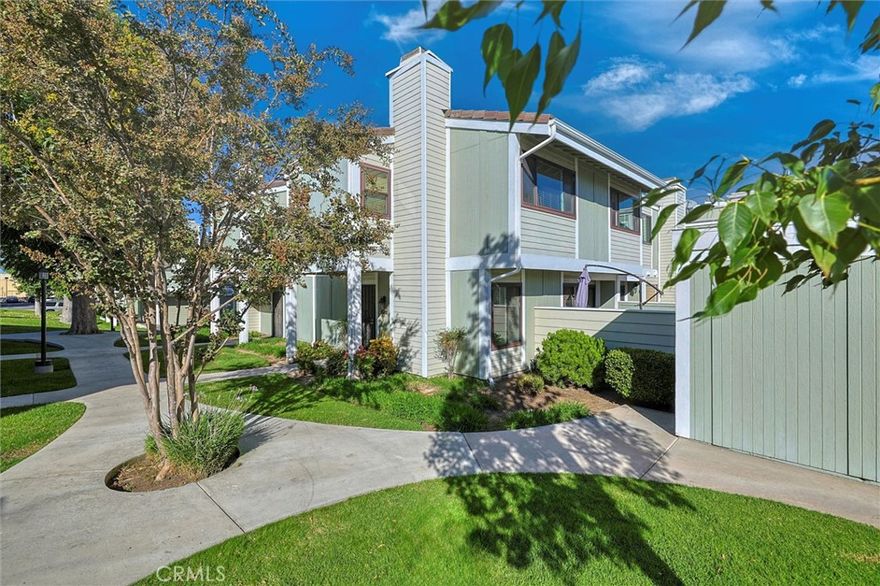 Spacious corner unit in a prime location! Ideally situated between a community pool and tennis court, this beautiful home features a thoughtful layout, freshly painted interior, wood flooring, remodeled fireplace, dual-pane windows and sliding door. Enjoy a private patio with direct access to a 2-car garage and built-in storage. The community boasts 3 pools, 2 hot tubs, tennis courts, and a private gated trail for biking and hiking. Close to shops, restaurants, and more—don’t miss this incredible opportunity!