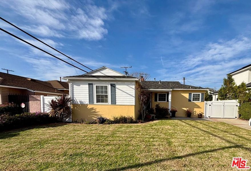 12719 Rose Ave || Mar Vista ||    Welcome home to this sun-kissed California bungalow on one of Mar Vista's most beloved streets, where comfort today meets exciting possibilities for the future.      Tucked behind lush front and back yards, this inviting single-story residence offers that rare "lucky to live in LA" feeling peaceful, cozy, and effortlessly connected to the very best of the Westside.      This well-maintained 3-bed, 1-bath home spans approximately 1,150 sqft and reflects the warmth and character of a classic 1950s bungalow, enhanced with everyday modern comforts. Soft carpeting throughout creates a welcoming atmosphere, while natural light fills each room with a sense of ease and calm. The home is equipped with central air and heat, providing year-round comfort and temperature control. The kitchen and bathroom feature easy-care flooring, and the bathroom includes thoughtfully added accessibility features designed for ease and support.      This is the kind of home that instantly feels familiar in the best way. Lovingly cared for over the years, it offers simplicity, warmth, and the comfort of a true neighborhood setting where life moves just a little more gently. Both the front and back yards are generously sized and beautifully green. ideal for play, pets, gardening, entertaining, or quiet mornings with coffee under the sun. A detached garage provides excellent storage and exciting future flexibility for creative or functional use.     Located in the heart of Mar Vista, this home offers effortless access to some of the Westside's most beloved & iconic lifestyle amenities: the beach, local farmers markets, Venice, Abbott Kinney, Main Street, Montana, Marina del Rey, Santa Monica, Brentwood, Culver City, Century City, and Westwood. Plus, it's convenient proximity to the 10 & 405 freeways, its strong sense of community, and access to highly regarded public and private schools.          This location blends coastal energy, everyday ease, and long-term livability.                                                 A rare opportunity to lease a soulful, well-loved home in a truly special Westside location where comfort today, coastal living, and exciting possibilities for the future come together. Text LA 1 for showing appointments.