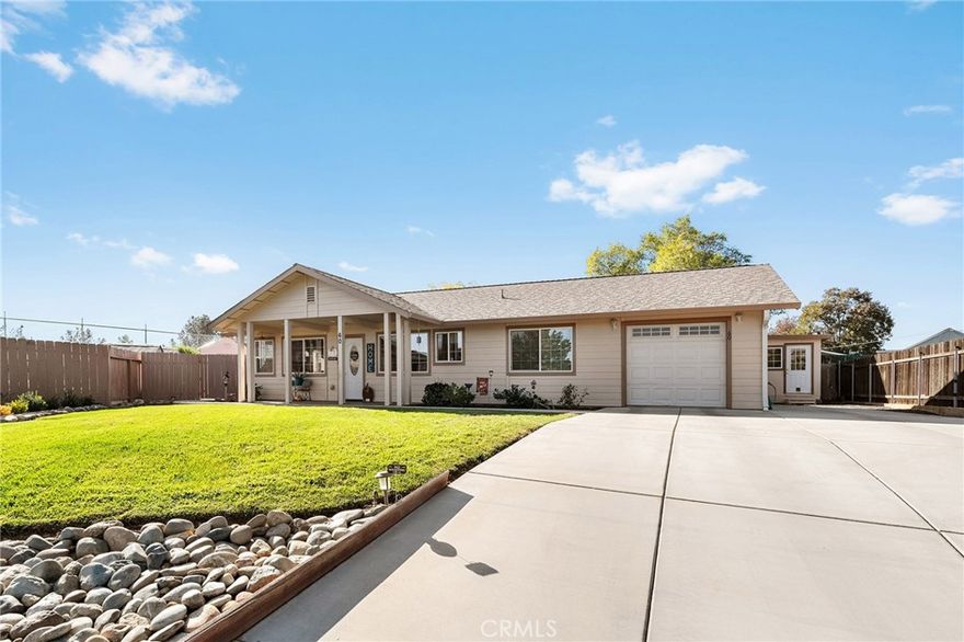 Built in 2019, this immaculate 3-bedroom, 2-bath home sits at the end of a quiet court, offering peace, privacy, and modern comfort. Step inside and you’ll see—this one is clean as a whistle and more move-in ready than anything else on the market!
The home features an open-concept layout, stylish finishes, and smart energy-efficient upgrades—including a whole house fan to keep you cool and your utility bills low. Cozy up to the gas fireplace in the winter months.The attached garage includes an EV charging port, and there’s RV parking with full hookups for your next adventure. Hardwood floors throughout.
Out back, you’ll love the low-maintenance yard with a beautiful gazebo—the perfect place to relax, entertain, or soak in those breathtaking Table Mountain views. Plus, there are two large storage sheds for all your extra toys and gear—ideal for living in outdoor-loving Oroville, surrounded by lakes, rivers, and creeks just waiting to be explored.
All of this for just $355,000—a rare find in California!
