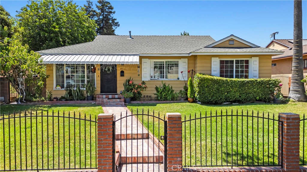 Fantastic Opportunity for you to own your own Private Oasis! You are welcomed by a beautifully landscaped fenced in front yard. This classic home offers you so much flexibility and ideal everyday living where each room flows effortless from the Formal Living Room, Dining Area and to the Family Room with Fireplace. Let's not forget there are Three Charming Bedrooms and 2 Bathrooms. Primary Bedroom has a Bathroom, as well as direct access to your outdoor Private Oasis. Plenty of Kitchen Cabinets! With the Kitchen opening up to the Family Room it allows entertaining with ease and space. Tile Flooring throughout, Carpet only in the Bedrooms. This home effortlessly blends comfort, and convenience. Your private Oasis awaits you in the backyard with your very own Sparkling Swimming Pool and Spa. Take your pick where you want to sip your Coffee under the Covered Patio, under the retractable Awnings or take in the California Sunshine. Better yet are you in the mood to sit by the fire pit and roast some marshmallows or chill with a glass of wine? This home exudes Pride of Homeownership! Detached Rear Garage (ADU potential - check with city) and gated Rear Parking. Laundry is inside the home. Close proximity to Shops, Restaurants, Public Transportation and Pierce College.