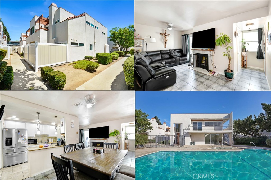 The Garden Oaks Community of Covina has this great Townhouse for sale. 2-level end unit offers 3 bedrooms upstairs with large closets (the primary bedroom is HUGE with a walk-in closet), in-unit laundry area, den, living room has a fireplace, separate dining area, kitchen flows into the dining room, 2-car garage attached. Recently renovated with new dual pane windows, roof, bathrooms, tile flooring, kitchen and baths had granite counter tops and newer paint throughout. Private patio off the living room and a private balcony off the master bedroom that offers a view of the community grounds. Located in a highly desirable Charter Oak school area in the City of Covina. Close to CVS, Costco, Sam’s Club, Walmart, Target, Banks and numerous restaurants, Glendora market place, schools, parks, public transportation and shopping centers.. 15 minutes to Cal Poly Pomona and Mt. SAC Community College. Easy access to the 210 and 57 freeways. HOA covers trash and exterior maintenance.
