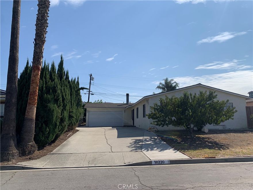 Great location and great price single family home in Rowland Heights, close to restaurants, banks and supper market. spacious floor plan with 5 bed & 3 bath. Property need TCL. one big master suite added on without permits. Small portion of the attached two car garage was converted to be a walk in closet without permits. Property profile showed only 4 bed/2 bath. Property to be sold as it is, buyers to investigate and satisfy.