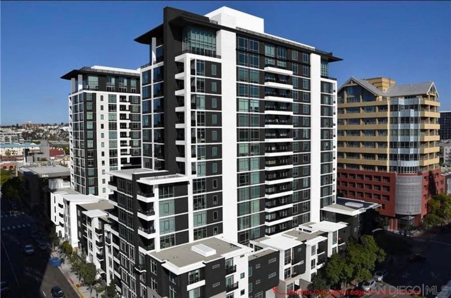 Beautiful, south facing 2 bedroom condo on the 10th floor of Aqua Vista. Remodeled with marble floors throughout, fresh paint. Peek views of the San Diego Bay from every room. Main bedroom has HUGE walk in closet. Live in the heart of Little Italy. Walking distance to all Little Italy has to offer. Weekly farmers market, world-class restaurants, cafes, shops, waterfront park, San Diego airport, Santa Fe transit, Gaslamp and much more. Pets welcome. No smoking. Aqua Vista has all the amenities you want; pool, spa, fire tables, BBQ area, fitness center, electric vehicle charging stations, package room with perishable package notifications, Amazon lockers, mandatory valet parking, 24/7 community attendant. Make this beautiful property yours today! 12-24 month lease. Increased deposit for pet. Rent includes water, trash, pool/spa, gym and all building amenities. No smoking. 1 valet parking space with additional available for $180/month. 650+ credit. No evictions or bankruptcies. Monthly income 2.5x rent.