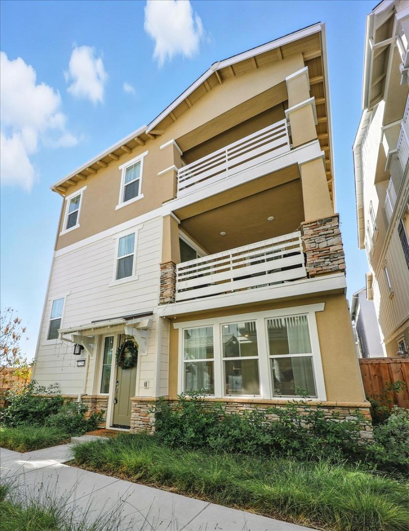North-Facing Corner Lot with Future Grand Park Views! "A warm welcome to the Bridgeway community and your new Beacon4 plan. 2023-built tri-level single-family home, offering 2,698 sq. ft. of beautifully designed living space. Tucked away in a quiet planned community, this 4-bedroom, 3.5-bath residence perfectly balances modern elegance with everyday comfort. Step inside to a bright, open-concept floor plan featuring high-end finishes, quality wood construction, and thoughtful design throughout. The unique shaped layout maximizes natural light and privacy, while expansive living areas provide the ideal setting for both entertaining and everyday living. The gourmet kitchen seamlessly connects to the dining and living rooms, creating a warm and inviting atmosphere. Upstairs, generously sized bedrooms include a luxurious primary suite with a spa-inspired bath. With three levels of living space, there's plenty of room for everyone to enjoy. Outside, the home offers low-maintenance landscaping along with access to community amenities including a pool, clubhouse, and dog park. Ideally located in the heart of Newark, this property provides convenient access to Silicon Valley tech hubs, BART, and nearby parks perfect for both commuters and families.