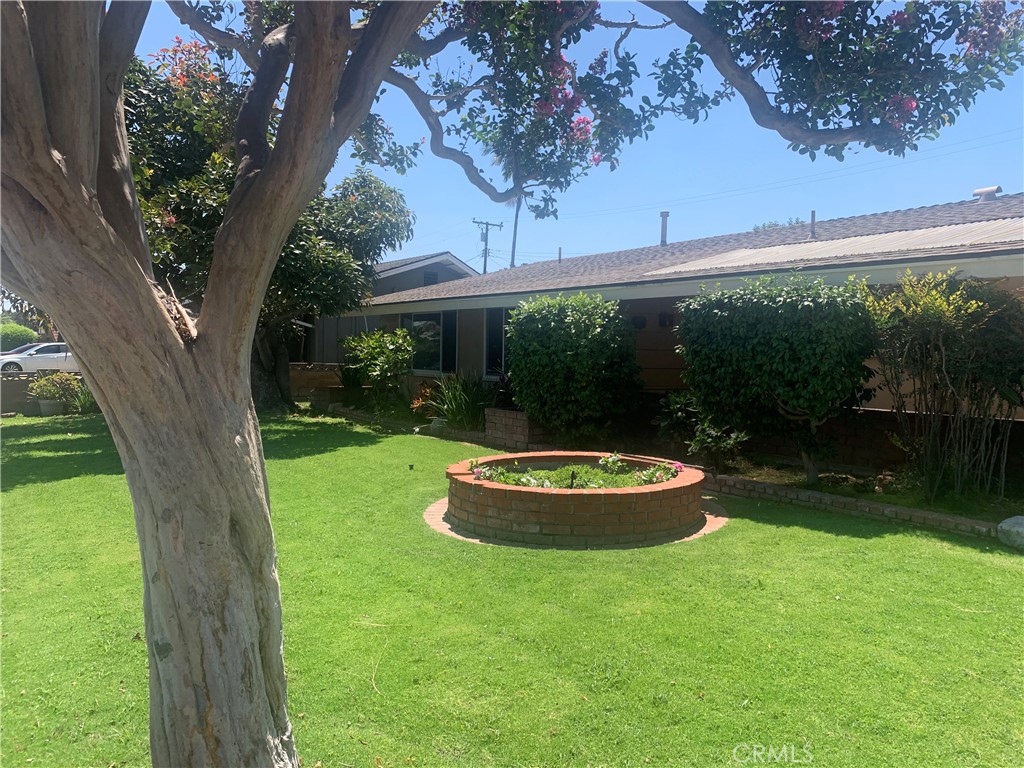 Great curb appeal , with a mature producing avocado tree in front yard. In a sought after neighborhood, just needs some TLC. Newer windows in most windows, bathrooms were updated several years ago. Lots of room for a growing family, or a place in the back for mom. Citrus trees and grapevines round out the back yard. A Great place to call home.