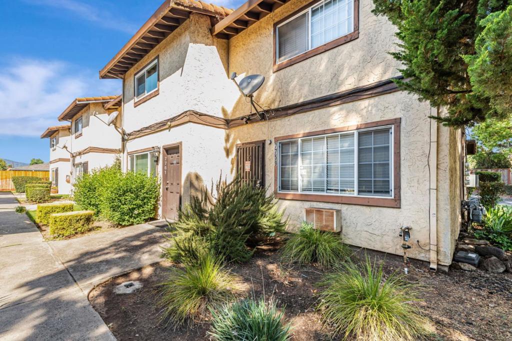 Perfect Starter or Investment Opportunity! Welcome to this charming 2-bedroom, 1.5-bath corner-unit townhome, ideally located next to San Ysidro park in Gilroy. This amazing condo features updated bathrooms and a bright kitchen with white cabinetry and granite countertops. Enjoy a functional 2-story floor plan with an inviting living area, in-unit laundry, and a private back patio that opens directly to your designated carport. The corner lot location provides added privacy, while the park next door offers green space just steps from your door. Low HOA fees keep ownership affordable, and youre just minutes from the Gilroy Outlets, shopping, dining, and Hwy 101 for easy commuting. Whether youre a first-time buyer ready to own your home or an investor looking for a great rental property, this home checks all the boxes. Its affordable, low-maintenance, and move-in ready. Other features: Ceiling Fans, Double Pane Windows, Stainless Steel Appliances and more.