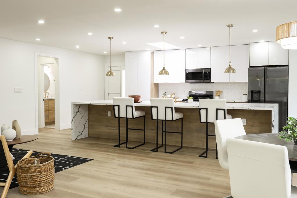 Welcome to 4380 Rolfe Rd, a beautifully remodeled 3-bedroom, 2-bathroom home in North Clairemont, San Diego. Offering 1,658 sq. ft. of modern living space, this turnkey property is perfectly located just minutes from San Diego’s world-famous beaches, shopping, dining, and entertainment. This home makes a lasting first impression with its modern exterior featuring sleek wood siding, updated lighting, and low-maintenance artificial turf in both the front and back yards—perfect for outdoor living in San Diego’s year-round sunshine. Inside, you’ll find a spacious open-concept floor plan designed for today’s lifestyle. The home features upgraded finishes, a remodeled kitchen, stylish bathrooms, and generously sized bedrooms. Whether hosting friends or enjoying a quiet evening, the layout offers comfort, functionality, and style. The location is unbeatable—North Clairemont real estate is highly sought after for its convenience and charm. From this home, you’re within walking distance of grocery stores, restaurants, and movie theaters, while just a short drive takes you to the beach, Mission Bay, and all that coastal San Diego living has to offer. If you’re looking for a move-in ready home in Clairemont near the beach, this property is the perfect blend of modern upgrades and prime location. Don’t miss your chance to own 4380 Rolfe Rd, San Diego, CA 92117.