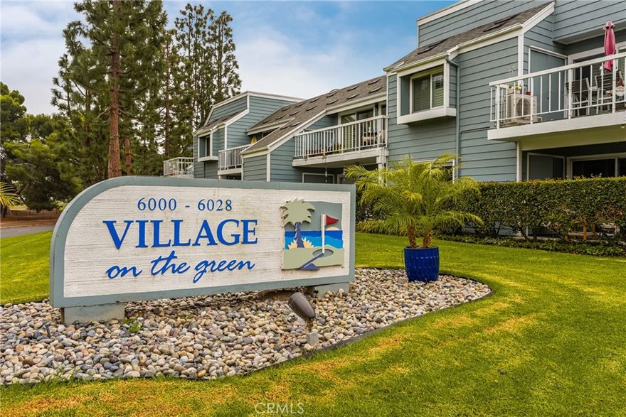 Welcome to this charming lower-level, single-story condo in the gated community of Village on the Green.

Filled with natural light, this one-bedroom home features a newer kitchen and bathroom, recessed lighting in the kitchen, a convenient desk area in the bedroom, and even a small wine fridge. Fresh paint throughout adds a move-in ready touch.

Step outside through the sliding glass door to a spacious private patio, beautifully enclosed with greenery, plus a secure outside storage area.

Village on the Green offers resort-style amenities, including a pool, spa, fitness center, and a clubhouse with a billiards table. An outdoor cooking area with barbecues and seating makes it easy to relax and entertain. This home also includes two assigned parking spaces, one of which is covered. HOA dues include water and trash for added convenience.

This inviting condo combines comfort, style, and convenience—perfect for everyday living or a relaxing retreat.