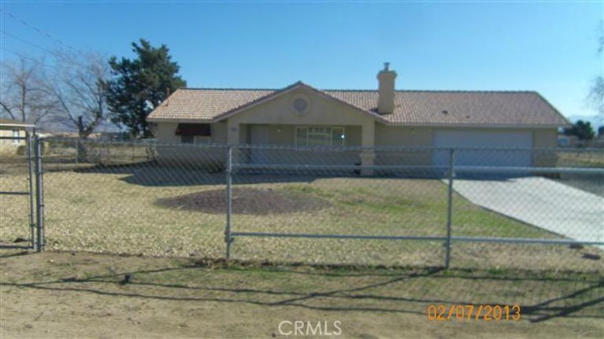 charming home in desirable Hesperia,  large great room features a cozy wood burning stove for those chilly winter nights and up and coming Holiday get togethers with family and friends, open kitchen, pantry, lots of cabinets, dishwasher, microwave, gas oven/range, 2 car garage, shed, completely fenced on a large lot, conveniently located  to most all amenities including schools, churches, college, hospitals, restaurant row, shopping, commuter friendly, freshly painted and move in ready