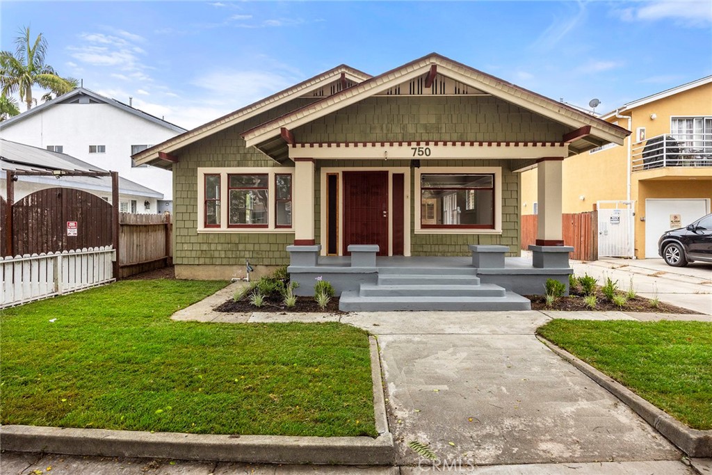 Move-in ready California bungalow in Rose Park! This 1920’s charmer features 2 bedrooms, 1 1/2 baths, & a bonus room off of the kitchen which can be used as a dining room, office or 3rd bedroom. It has a built-in hutch! This home has all new flooring, baseboards, freshly painted inside, crisp white kitchen cabinets w/new quartz countertops & new stainless steel fixtures. Both bathrooms have new vanities, fixtures & mirrors. The primary bathroom has another large built-in vanity with counterspace & drawers. There is a separate laundry room w/gas hook-ups. There is a long driveway that leads to a 2 car garage, a small workshop area and a storage shed. This property is walking distance to the beach, Long Beach Museum, restaurants, Bixby Dog Park & the Shoreline Bike Path (Just to name a few!).