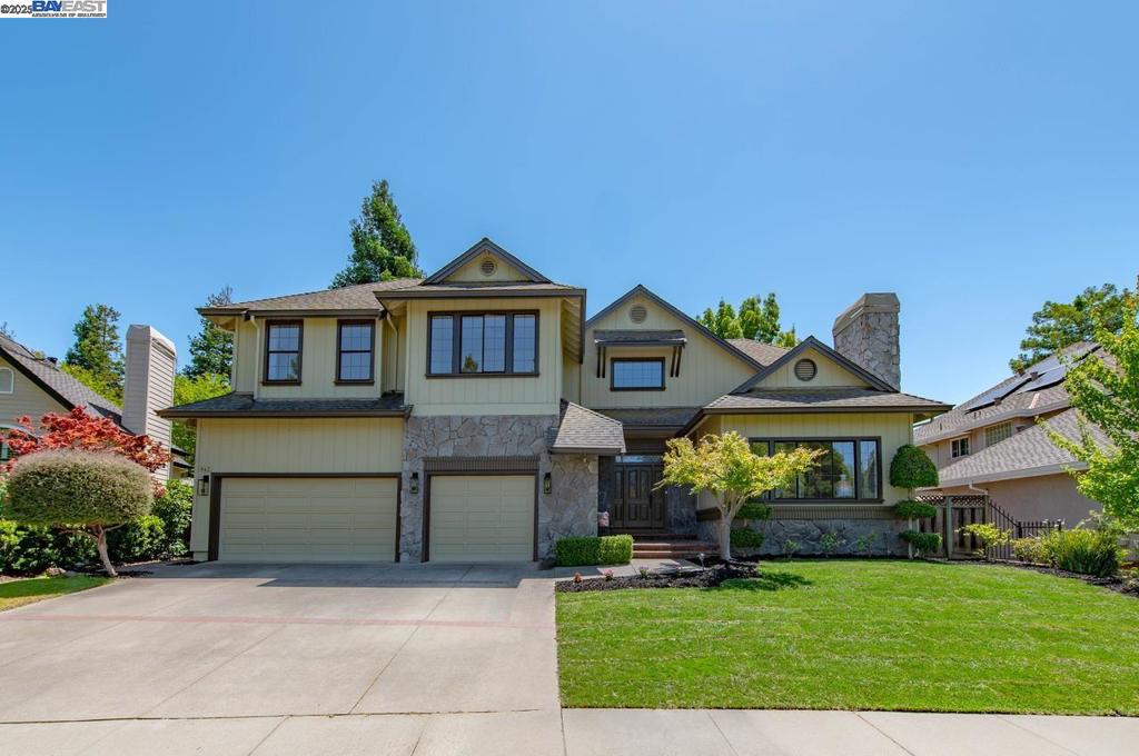 Tucked away on a quiet court, this stunning Vintage Heights custom home blends timeless design with thoughtful modern updates. Fresh landscaping and charming curb appeal set the tone as you step inside to a bright, airy interior with soaring ceilings, new wide plank flooring, and an elegant staircase. Designer lighting and sparkling chandeliers add a touch of glamour throughout. The formal living room with a sleek marble fireplace flows into the dining room—perfect for special gatherings. The sun-filled kitchen features a large center island and stone counters, opening to the spacious family room with soaring ceilings, wine bar, and a stunning fireplace—ideal for everyday living and entertaining. Upstairs, the oversized primary suite offers a peaceful retreat with a sitting area, built-ins, walk-in closet, and spa-like bath with soaking tub. Three additional bedrooms provide space for family, guests, or a home office. The peaceful backyard offers a private escape with a spacious patio, charming arbor, and lush new landscaping—creating the perfect setting for relaxing afternoons or weekend entertaining. With over 3,400 sq ft of living space, a 3-car garage, and a desirable north-facing orientation near top-rated schools, parks, trails, and dining—this home checks every box.