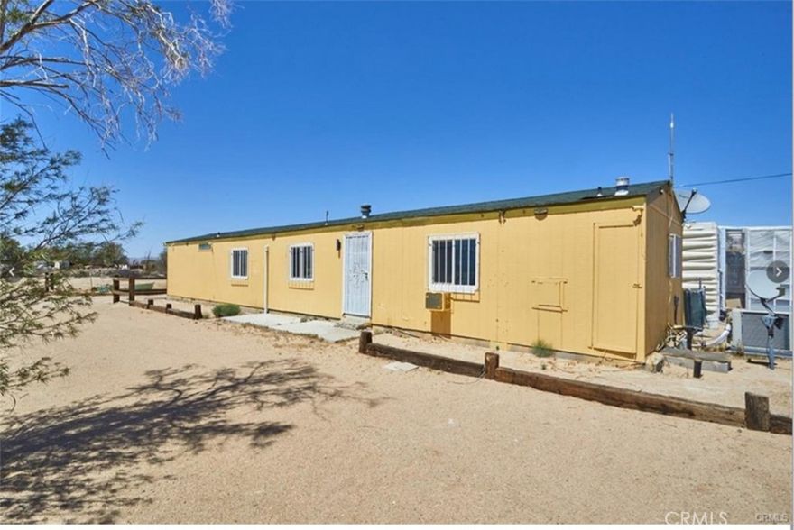 Desert Oasis in Newberry Springs!



Manufactured home on just under 5 acres with many upgrades already completed. Home features updated flooring, interior & exterior paint, newer doors & windows, recessed lighting, and a remodeled bathroom. A newer HVAC system provides year-round comfort.



Other improvements include a 2019 roof, updated plumbing, and a new septic tank. Property is also equipped with a well system, well house, and 10,000-gallon Radoplass water storage tank. Plenty of storage space for tools or gardening.



With abundant water, comfortable living spaces, and nearly 5 acres of land, this property is ideal for a private retreat, homestead, or enjoying the tranquility of the desert.
