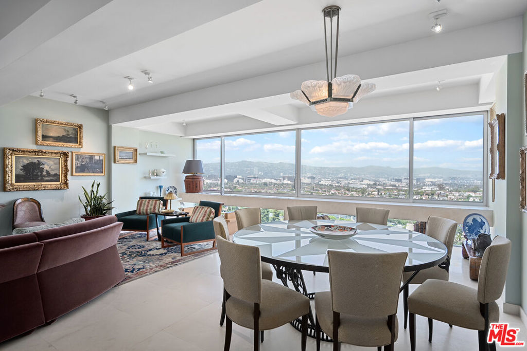 A rare opportunity to lease furnished or unfurnished an unobstructed, high floor corner unit with soaring 9 foot ceilings in the iconic I. M. PEI designed Century Towers. This exceptional residence offers panoramic views that stretch from the Hollywood sign to the mountains and downtown LA. Originally configured as a three bedroom two bathroom this unit has been thoughtfully reimagined into a spacious primary en-suite retreat with custom closets and a versatile den that can easily be converted back to a second bedroom. The sun filled living room flows seamlessly from Chef's kitchen, which features sub zero and Wolf stainless steel appliances perfect for entertaining or every day luxury. Century Towers is impeccably maintained and offers an array of premium amenities, including 24 hour guard gated security, Doorman, valet service, and optional self parking. Located just moments from the renowned Westfield shopping center and only minutes to Beverly Hills, enjoy unparalleled access to fine dining, high-end shopping and the best of Century City living.