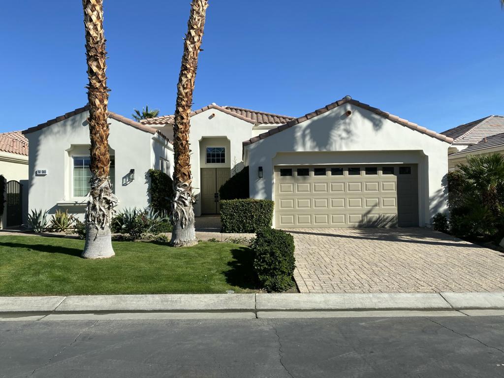 This immaculate Sedona floorpan sits on the golf course, is turnkey furnished and has been exquisitely remodeled! Enter through the inviting foyer and find travertine and wood floors throughout this 3 bedroom, 3 1/2 bath home. A beautiful dining area and cozy den lead to the kitchen and family great room with counter seating at the island and bar. The upscale kitchen has a Wolf range and upgraded stainless steel appliances and is the perfect place to entertain. Master retreat has king bed, Smart TV and private access to backyard and stunning negative edge pool/spa. High end patio furniture, barbecue and fire pit, make this area the perfect place to relax and unwind. Two separate bedrooms each with en suite bathrooms and smart TV's are located on the opposite side of the home for ultimate privacy. $5000 security deposit and $350 cleaning fee. Landlord pays HOA fees, weekly gardening and pool service, pest control and all utilities with a cap of $350/month for gas and electric. Available January 2026.