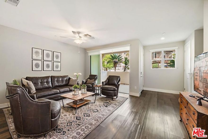 Welcome home to the 'Addison' floor plan, a beautiful tri- level luxury townhome. This stunning property boasts 3 bedrooms, 2.5-bath, indoor laundry room, attached garage and a generous bonus/ flex room. 4412 Paxton Place offers the perfect blend of comfort, style, and convenience across three well designed levels. With beautiful hill and pool views, additional features include THREE bedrooms on the top level. The primary bedroom features a bright bathroom with dual sinks, soaking tub with a separate full shower and an attached private balcony with views. On the main floor, enjoy the contemporary kitchen, equipped with an island, walk in pantry, beautiful pendant lights, stainless steel refrigerator, quartz countertops, oversized six burner gas stove top and oven. Also on the main floor, an open dining area and family room that includes 8 foot high sliding glass doors which open fully to access wonderful fresh air on the patio. Step to the bottom level and you will find the full size laundry room, that features a smart washer and full size dryer and bonus/flex space with direct access to the attached THREE car garage. The garage offers a 220 volt charger. Cool off in the community pool, work out in the gym and relax in the clubhouse. Centrally located with close proximity to Malibu, Calabasas Commons, Westlake Promenade, less than an hour to Los Angeles, dining options, market, parks, top rated schools and Pepperdine University. * photographs with furniture are virtually staged * photographs provided are of a similar unit with a similar floor plan. * OFFERED MONTHLY RATE IS BASED ON !8 MONTH LEASE AND ON SELECT UNITS ONLY * ADDITIONAL MOVE IN INCENTIVE OFFERED - CONTACT AGENT*