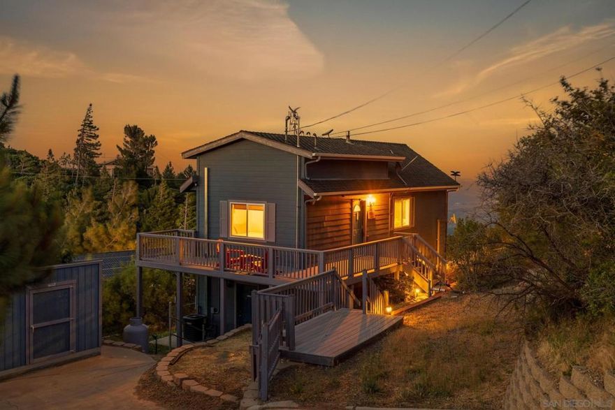 Live in One Unit, Rent the Other—Unmatched Views & Income Potential in Julian, CA!  Discover the perfect opportunity to own, not rent, in Southern California with this VERSATILE 2-UNIT PROPERTY in Julian, CA—IDEAL FOR BUYERS LOOKING TO OFFSET THEIR MORTGAGE WITH RENTAL INCOME. The upper unit is a 1-bedroom, 1-bathroom home featuring unobstructed views of the Anza-Borrego Desert and the Salton Sea on clear days. Below, a separate 600 sq. ft. studio apartment with its own entrance provides excellent income potential or a private space for guests.  Enjoy the peaceful, nature-filled lifestyle Julian is known for, just a short drive from city life. With fresh air, scenic beauty, and a vibrant local scene including hiking, music festivals, breweries, and wineries, it’s no wonder this charming mountain town is one of San Diego’s best-kept secrets.  Whether you’re a first-time homebuyer, investor, or remote worker dreaming of tranquility, this home offers flexibility, functionality, and financial sense. With real estate still the safest long-term investment, this is your chance to secure a deal with income potential in an unbeatable location.  Julian is a charming historic town nestled in the Cuyamaca Mountains, about an hour east of San Diego. Known for its small-town charm, gold rush history, and famous apple orchards, Julian is a popular getaway for those looking to enjoy fresh mountain air, scenic landscapes, and a slower pace of life.  Real estate in Julian ranges from historic cabins to modern mountain retreats, making it an ideal location for those looking for a peaceful, nature-filled lifestyle with easy access to San Diego.