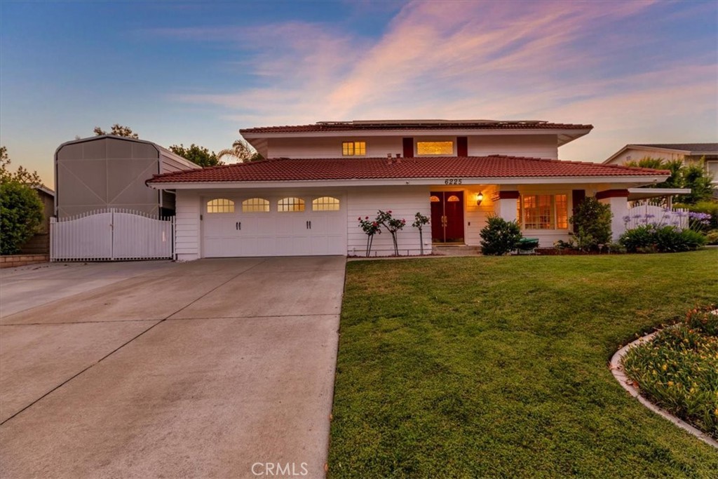Nestled in the desirable Canyon Crest neighborhood, this beautifully maintained 4-bedroom, 2.5-bath home offers stunning mountain and city views. Step inside to discover an updated kitchen featuring granite counters and a remodeled downstairs bath, complemented by new wood-look tile flooring. Energy-efficient living is yours with paid-off solar for both the home and the pebble tech saltwater pool and spa. Enjoy year-round comfort with newer Milgard dual-pane windows and shutters, a newer AC/HVAC system, water heater, epoxy garage floors, and two cool mist whole house fans. Entertain or unwind under the spacious covered patio, or take advantage of the large gated RV parking area (45’ x 12’) with a 50-amp plug - perfect for RVs, a workshop, or extra storage. This home offers both functionality and style in a prime Riverside location.