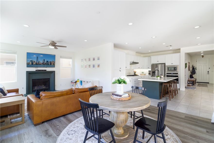 Beautiful 4-Bedroom Home with Loft, Media Room & Resort-Style Amenities!
Welcome to this stunning 4-bedroom, 3-bathroom home located in the vibrant master-planned Bedford Canyon Gated community filled with amenities. Designed for comfort and functionality, this home offers generous living spaces both inside and out.
Expansive primary suite with an oversized walk-in closet and a spa-like bathroom featuring dual vanities on opposite sides, a soaking tub, and a separate shower. Two additional large bedrooms upstairs, plus a versatile loft and dedicated media room—perfect for entertainment or a home office.
Convenient downstairs bedroom and full bath, ideal for guests or multi-generational living. Enjoy the oversized upstairs laundry room complete with a sink, ample counter space, and abundant cabinetry. Enjoy your upgraded kitchen with a brand-new farmhouse sink and quartz countertops. Open-concept layout flows seamlessly into the spacious dining area and living room with cozy fireplace. Outdoor living with Private backyard with low-maintenance artificial turf, an edge planter, and citrus trees. Drought-tolerant front yard landscaping for easy upkeep. Three car tandem garage with epoxied floors and overhead storage. Resort like Community Amenities Located in a beautiful neighborhood offering: Multiple pools and hot tubs, Playgrounds and walking trails, Dog-washing station, Fully equipped gym, Smart-home technology and community app for easy access to all amenities. This home truly combines comfort, convenience, and community living—perfect for today’s lifestyle.