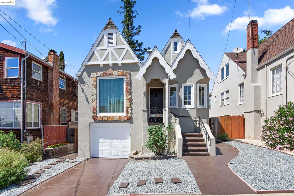Open Houses - 9/13 Sat 1-3 PM & 9/14 Sun 2-4:30 PM. Welcome to 2915 75th Ave! This timeless Tudor rests on a picturesque street lined with equally enchanting storybook homes. Inside, you’ll discover 4 generously sized bedrooms, 1.5 bathrooms, PLUS a 1-bedroom/1-bathroom ADU—perfect for multigenerational living or rental income. The main home showcases an arched stone fireplace, beautiful original hardwood floors, an updated kitchen, a spacious laundry/storage area, and an attached garage with interior access. Begin your mornings in the charming breakfast nook, with original built-ins. For added comfort, the home is equipped with AC—perfect for warm days and nights. The large backyard has been thoughtfully divided, providing private outdoor space for both the main home and the ADU. The ADU features a separate entrance to a 1-bedroom, 1 bathroom, a full eat-in kitchen, a nice-sized living room, in-unit laundry- all with access to its own backyard. It has been rented consistently between $2150-$2500 a month.