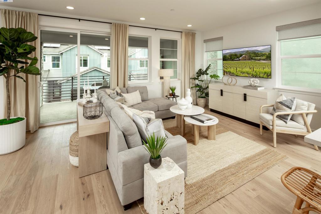 Brand new beautiful new Napa home by Brookfield Residential at RiverSound, a premier community in Napa. Corner location! Foundry’s Residence 1 strikes the sweet spot between social spaces and solo escapes. Artfully spread across 2,138 square feet, this three-story floor plan showcases a bedroom with en suite bathroom poised to become peaceful guest quarters. Upstairs, a breezy balcony and main living area unfold, complete with a chef’s kitchen boasting upgraded appliances and an island. This home has ample space for a home office. Penthouse feel with generous primary suite with two walk-in closets as well as a convenient linen closet offer everything you need for the perfect retreat on the airy third floor. Residence 1 might just be the one for you. Make this exceptional home yours today and experience the perfect balance of modern luxury and Napa living!