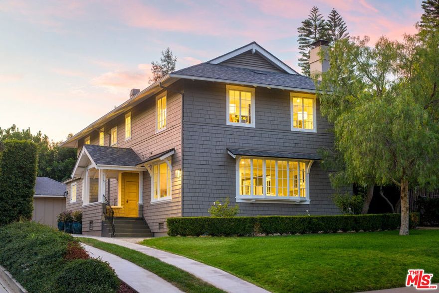 The charm of the Upper East has always held a certain magic, and this 1913 Craftsman is no exception. From the moment you arrive, its timeless architecture hints at the history within, and once inside, the story of character renewed for modern living unfolds. Thoughtful restoration has preserved the home's soul while elevating it with custom carpentry, designer details, and even a state-of-the-art see-through elevator. Light pours through generous windows, brightening living spaces designed for connection and comfort. At the heart of the home, the gourmet kitchen  features high-end appliances and elegant finishes, opening through French doors to the outdoors for effortless al fresco dining. Upstairs, three bedrooms create a private wing for rest and retreat, complemented by an additional office that could also be utilized as a bedroom. The primary suite offers leafy treetop views, while additional bedrooms provide comfort and versatility for guests. Outdoors, a spacious deck invites you to savor Santa Barbara's weather, while a spa offers relaxation beneath the stars. Plans and permits for a two story two bedroom two bath ADU and a pool expand the possibilities, with potential Mills Act tax benefits adding to the property's appeal. Just moments from the Mission, Rose Garden, and downtown, this is a rare blend of history, design, and location.