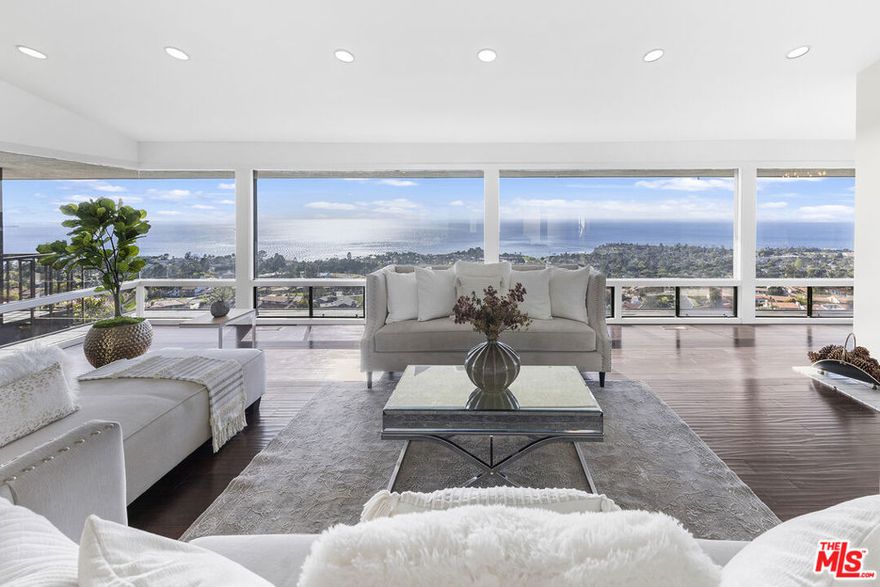 Prepare to be captivated by the sheer elegance and panoramic vistas of 1601 Via Barcelona! Nestled in the prestigious Upper Lunada Bay neighborhood of Palos Verdes Estates, this contemporary estate offers an unmatched sanctuary boasting breathtaking ocean and coastline views that stretch endlessly into the horizon! Step inside to discover a world of luxury and sophistication. With 5 bedrooms, including two magnificent master retreats, and 4.5 baths, this residence offers ample space for comfortable living and entertaining. Walls of glass invite natural light to flood the interior, framing the stunning panoramas like works of art. Entertain in style in the spacious family rooms, where modern design seamlessly blends with coastal charm. The remodeled kitchen is a culinary haven, equipped with top-of-the-line appliances and a vast island perfect for gatherings. And when the day draws to a close, retire to your private oasis in the form of a luxurious master suite, complete with a spa-like bath and fireplace. Outside, the allure continues with a sparkling pool and spa, set amidst lush landscaping and offering the ideal spot for relaxation and rejuvenation. Whether you're enjoying a morning swim or hosting al fresco soires under the stars, every moment spent here is pure bliss, not to mention the sunrise and sunset wall murals by the pool are the masterpieces by the famous Yoshio Ikezaki. This is more than just a home it's a lifestyle. With a three-car garage, abundant storage space, and countless amenities, including a sauna and multiple fireplaces, this residence is designed to exceed even the most discerning buyer's expectations. Don't miss your chance to experience coastal living at its finest. Come home to 1601 Via Barcelona and discover the epitome of luxury living in Palos Verdes Estates. Schedule your private tour today and let your dreams take flight!