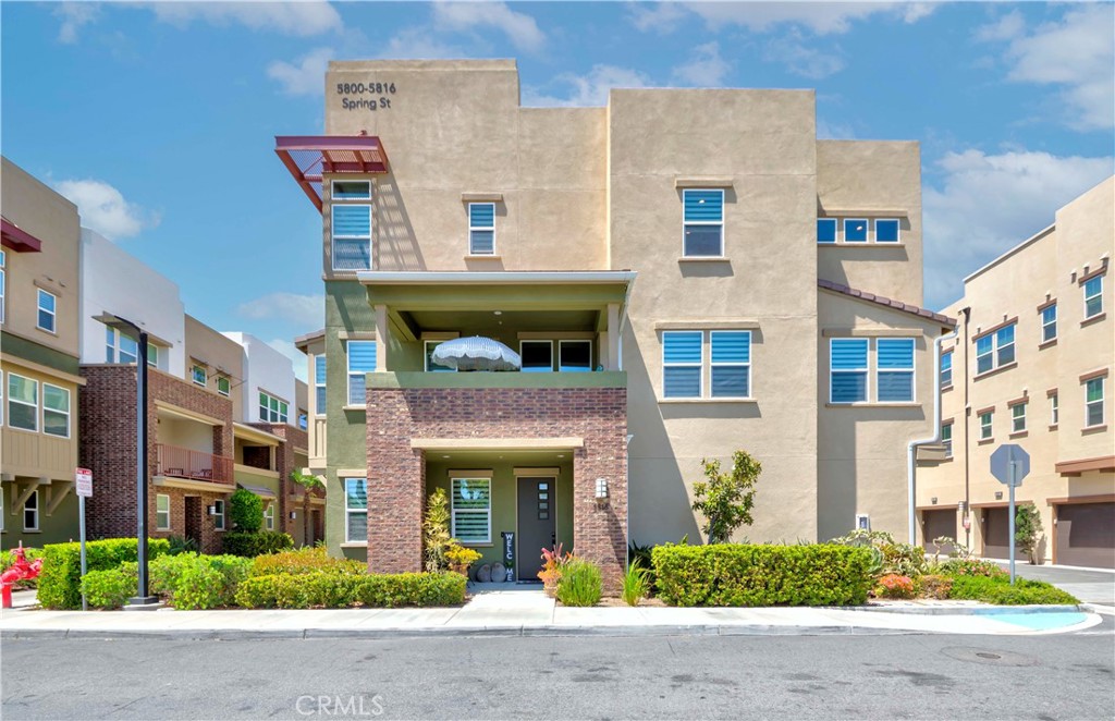 Experience Modern Living at Its Finest!
Welcome to 5816 Spring St, Buena Park – a beautifully upgraded end-unit townhome located in the prestigious gated community of Strata Pointe. Built in 2018, this spacious Residence 4 model by Tri Pointe Homes offers 4 bedrooms, 3.5 bathrooms, and 2,010 sq.ft. of thoughtfully designed living space—one of the largest floor plans in the community.
Ideally situated directly in front of the community pool, this home boasts a beautiful pool view and enjoys one of the most premium locations within Strata Pointe.
The entry level features a private bedroom with an en-suite bathroom and walk-in closet—perfect for guests, multigenerational living, or a home office. The second floor offers a light-filled open layout that seamlessly connects the living, dining, and kitchen areas, all enhanced by upgraded flooring and elegant finishes. The gourmet kitchen features quartz countertops, shaker-style cabinetry, and a large center island—ideal for cooking, entertaining, and everyday living.
This Smart Home comes equipped with Energy Star-rated electric water heater, LED lighting, and a paid solar system, offering comfort, efficiency, and long-term savings.
The third floor includes a convenient laundry room, spacious secondary bedrooms, and a luxurious primary suite with a spa-inspired bathroom, walk-in shower, dual vanities, and a generous walk-in closet.
Strata Pointe offers resort-style amenities such as a sparkling pool, relaxing spa, BBQ and entertaining areas, playground, dog park, outdoor fitness zone, guest parking, and 24-hour security patrol—all with low HOA dues and no Mello-Roos.
Located near top-rated schools, shopping, dining, parks, and with easy access to I-5 and 91 freeways, this home combines luxury, functionality, and unbeatable location.
Don’t miss this rare opportunity to own one of the best-located homes in Strata Pointe – schedule your private tour today!