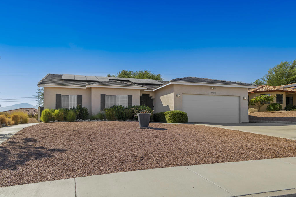 Check out this Contemporary Home with Expansive Mountain Views! This Meticulously cared for 3-Bed 2-Bath provides Open Concept Living with a showcased tres ceiling in the livingroom & an eat-in kitchen with a dining area. Kitchen features include granite countertops, updated appliances, a pantry and direct access to the pergola covered back patio. Great for entertaining family and guests! The Primary Bedroom is separate and accross the Livingroom from the other bedrooms and offers Dual Walk-in Closets! You will appreciate the picturesque front and backyard landscaping that is fully irrigated. Nothing Needed - Ready to Move In!