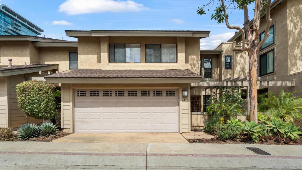 Rarely available in the sought-after Vista La Jolla Townhomes community —priced to sell, move-in ready, and a must see! This 4-bedroom, 2.5-bath townhome lives like a single-family home. Enjoy a peaceful outdoor patio with bamboo and palms, plus a bright, naturally lit interior and a renovated kitchen and half bath (2024). Walking distance to UTC shopping and a 5-10 minute drive to UCSD Medical, UCSD, biotech hubs, and transit. Just over a mile to La Jolla Country Day Middle School, UC High School and Doyle Elementary, with easy freeway access. Amenities include three pools, two tennis courts, ample street parking, and a responsive HOA.