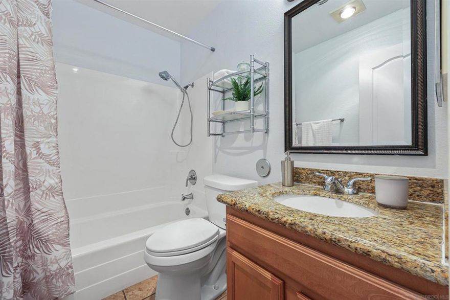 A must see FHA & VA approved, affordable 3-bedroom, 2-bath condo! This single-level, first-floor unit is ideally located within Lake Park Villas, conveniently situated near the community laundry facilities and pool.The home offers three bedrooms, including a primary suite, generous dining area with a smooth flow into the kitchen and laminate wood flooring throughout. The living room feels open and inviting, with a sliding glass door leading to a fenced front patio, perfect for extending your living space outdoors. A large storage closet under the stairwell provides excellent additional storage.This home for first-time buyers, VA buyers, and those using down-payment assistance (ask us about options). HOA fees including water/hot water/trash/sewer/common area maintenance/limited insurance. Conveniently located near Chollas Lake and just minutes from SDSU & walking distance to shopping and restaurants (Target, Walmart, Kohls) with easy freeway access.