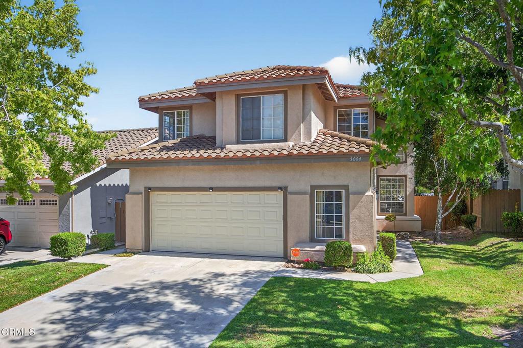 Stylish Comfort in the Heart of Mission Oaks -Welcome home to this inviting 4-bedroom, 2.5-bath home tucked into one of Camarillo's most sought-after neighborhoods. With its bright, open layout and thoughtful upgrades, this home is perfect for everyday living and effortless entertaining. Downstairs, rich wood flooring and natural light create a warm, welcoming vibe. The open-concept living and dining areas flow seamlessly into the kitchen, making it easy to host friends or simply enjoy a quiet evening at home. Upstairs, you'll find a spacious loft--ideal as a home office, playroom, or cozy movie nook--along with four comfortable bedrooms, including mountain views from the primary suite and a beautifully updated secondary bathroom. Step outside to your private backyard with a stamped concrete patio, mature nectarine tree, and mountain views - the perfect backdrop for morning coffee or sunset unwinding. The garage has an additional large bonus storage room ideal for hobbies or exercise. This home is complete with owned solar panels and a soft water system.As part of this well-maintained community, you'll also have access to front yard landscaping, a pool and spa, sport court, and neighborhood park and playground. All located nearby to award winning schools, walking trails, shopping, and dining.
