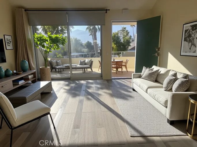 Motivated Sellers! Huge Price Reduction! Come check this out before it's gone! By Far the lowest price 2 bedroom in the entire community.
Imagine waking up every day in your serene Cathedral City oasis, where you can bask in the glorious Palm Springs sunshine without the steep Palm Springs price tag. This charming Condo offers the perfect blend of comfort and affordability and is ideally located just 5 miles from Palm Springs.
The Gate guarded community of Candlewood Villa's has low HOA dues, and offers privacy and security and Resort-Style amenities.
It is ideally located well of the main road down a quite street. Candlewood Villas offers Two large pools and 2 spas, and even a tennis court!
This upgraded Condo is the only 2 bedroom unit currently for sale in this community.
As you step inside, you're greeted by a bright and spacious living area with high ceilings and large windows that invite natural light to fill the room.
The open floor plan seamlessly connects the living, dining, and kitchen areas, creating a warm and welcoming atmosphere for both relaxation and entertaining.
The master bedroom has an a large closet with built-in shelving and has an upgraded bathroom with modern finished and USPA High-End toilets in both bathrooms.
Step outside onto your private patio, with an enclosed Laundry room with Washer and Dryer included. This property also has NEW HVAC in 2023.
You can unwind in the shade of mature trees and privacy
You will be just a 5 Minute drive from the bustling heart of Palm Springs. Enjoy easy access to world-class golf courses, trendy boutiques, gourmet restaurants, and exciting entertainment options. Embrace the best of both worlds—luxury living without the luxury price.
Additionally, this property would make an ideal second property an/or a great investment property with 30+ day rentals OK,
Don't miss the opportunity to make this beautiful Cathedral City home your own. Experience the Palm Springs lifestyle at a fraction of the cost and start creating unforgettable memories in your new desert paradise.
** Be advised - This property is vacant and Virtually Staged with images of furniture.