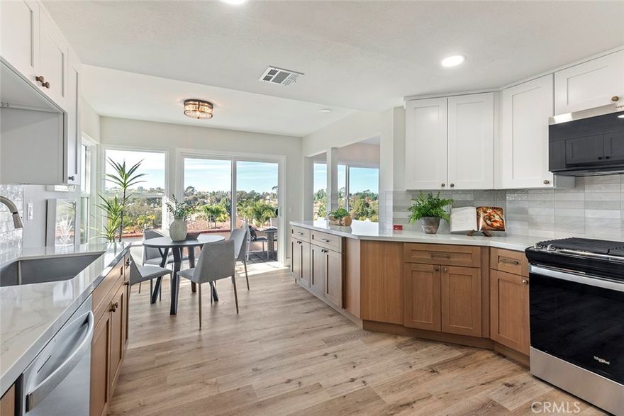 Welcome to 1246 Rue Cap Ferrat, a beautifully situated single story residence in the all-inclusive community of Lake San Marcos, offering 2 bedrooms, 2 bathrooms and 1,383 square feet of comfortable, light-filled living space. This home boasts the best west-facing view in the community, enjoyed from an expansive wrap-around back patio that creates a truly exceptional indoor-outdoor living experience.  The patio is the crown jewel of the property, providing breathtaking, unobstructed views and ample space for entertaining, dining al fresco, or simply relaxing while taking in the peaceful surroundings. It is a rare and highly sought-after feature that sets this home apart from all others in the neighborhood.  Inside, the thoughtfully designed floor plan offers spacious living and dining areas and 2 generously sized master suites. Large windows and sliding doors throughout the home invite abundant natural light and seamlessly connect the interior to the stunning outdoor setting.  Located within a highly desirable, amenity-rich community, residents enjoy access to a scenic lake, community center, resort-style pool and spa, fitness gym, golf course, community security, and a wide variety of additional lifestyle amenities designed for both recreation and relaxation.  1246 Rue Cap Ferrat is a rare opportunity to own a view property with unparalleled outdoor space in one of San Diego's most sought-after communities only 15 minutes to the beach!