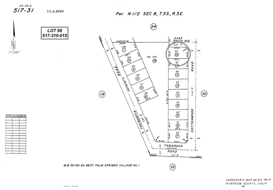 Lot in Whitewater for sale. Higher elevation offers breathtaking views of San Jacinto mountain. Quiet area with a lot of opportunity for you to own land and bring your RV, mobile home or build your dream home. Fantastic location close to Cabazon stores, restaurants, outlets and Desert Hot Springs. Lot is level. Water and electricity are available to many lots. Buyer to verify availability of all utilities for this property. This lot offer the opportunity to develop the property to meet your needs. Multiple lots available.