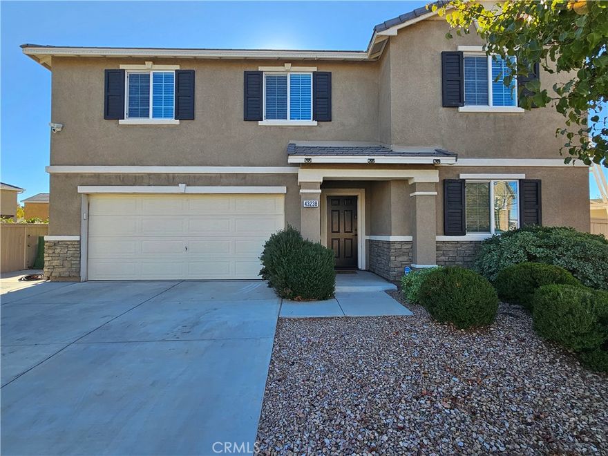 Welcome to your dream home! This fantastic home situated at the end of a quiet Cul-De-Sac features 4-bedrooms (plus extra room that can be used as a bedroom/ office), 3-bathrooms, and a loft. Step inside to an open floor plan flooded with natural light, a spacious kitchen with quartz countertops and sleek tile flooring throughout. The master suite boasts a walk-in closet and a luxurious bathroom with dual sinks, a separate soaking tub, and a walk-in shower.  Step outside to a huge backyard ideal for entertainment offering peace, privacy, and rare RV access—plus solar panels paid off for energy savings. Enjoy the convenience of indoor upstairs laundry and a attached 2 car garage. Commuters will love being just 10 minutes from the 14 freeway, and the home is conveniently located near shops, restaurants, and schools. You don't want to miss this opportunity —schedule your tour today before it's gone!