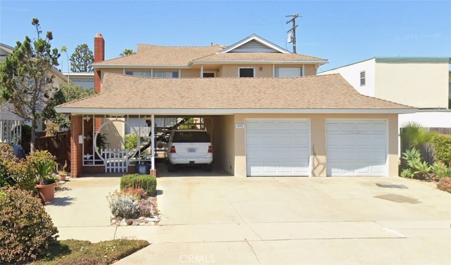 Located in The Heart of South Redondo Beach, minutes from the shoreline and the vibrant Riviera Village/Palos Verdes Peninsula. This Spacious, Top Floor unit has nearly 1500 SQFT with 3 bedrooms/2 baths and boasts lots of natural light and coastal breezes throughout! Includes a primary bedroom with a private bath and bar with its own separate entrance. The Primary Bedroom can double as a family room or home office! Large Living Room with Large Floor to Ceiling Windows to take in the serene atmosphere. Dining Area off the kitchen. New Vinyl-Wood Plank floors and fresh paint throughout, plus an in-unit laundry. Well Sized Front Balcony to sit and enjoy your morning coffee as well as a back balcony off the dining room. Includes 2 parking spaces (one covered garage with garage door and one uncovered space). Shared backyard space. This unit spans the entire top floor of this beautiful duplex. Bonus...Walk Score of 89 as a Very Walkable Location where Most errands can be accomplished on foot. Plus Bike/Walk Path along Beach is only minutes away! Don't Miss out on this ultimate SoCal Beach Town Living!