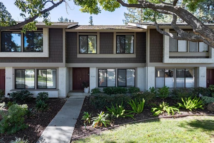 UPDATED RETREAT IN SOUGHT-AFTER SETTING | Nestled in the leafy enclave of Arbor Glen, this thoughtfully appointed home borders Campbell and Willow Glen and is immersed in peace, privacy, and convenience. Gather in spacious living and dining areas that flow through an artful Andersen® sliding door into a courtyard with plenty of space for outdoor lounging. Updated quartz countertops and handsome wood cabinetry refine the sun-lit kitchen. Enjoy numerous upgrades like random-plank wood floors, stylish interior paint, a video doorbell, and modern lighting. Other excellent amenities include extensive crown molding, dual-pane windows, an oversized two-car garage, and sizable closet storage throughout. Arbor Glen creates an inviting retreat complete with park-like lawns, immaculate landscaping, and a secure pool and spa. Stroll to Los Gatos Creek Trail while only moments from Farmers Markets, shopping and dining at Downtown Willow Glen and the Pruneyard, Willow Street, Frank Bramhall Park, Whole Foods, Trader Joes, and much, much more!