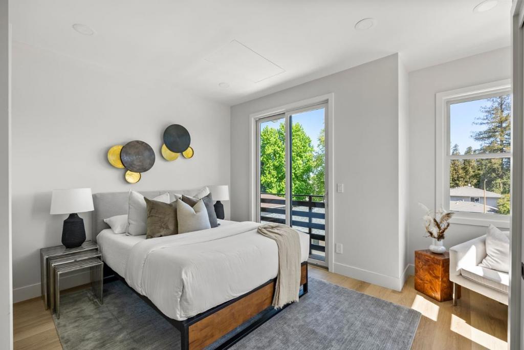 Brand new luxury townhome in the heart of Campbell. Must see stunning new construction 2-bedroom, 2.5-bathroom townhome. Amazing location in the heart of Campbell, close to shops and restaurants of thriving downtown Campbell and Pruneyard. Highly sought after schools, walk to parks and Los Gatos trail, easy access to 85, 17 & 280 and all of Silicon Valley. Multiple balconies and drenched in natural sunlight. Open and spacious, seamless flow from kitchen to living and dining. Enjoy cooking in the modern entertainer's kitchen equipped with premium appliance package, custom cabinetry, and beautiful porcelain countertops, with kitchen island including extra storage. Beautiful high-end finishes and craftsmanship including brand new premium appliances, wide plank LVP flooring throughout, epoxy garage, upstairs washer/dryer, walk-in closet, smart home thermostat, solar options, and more.