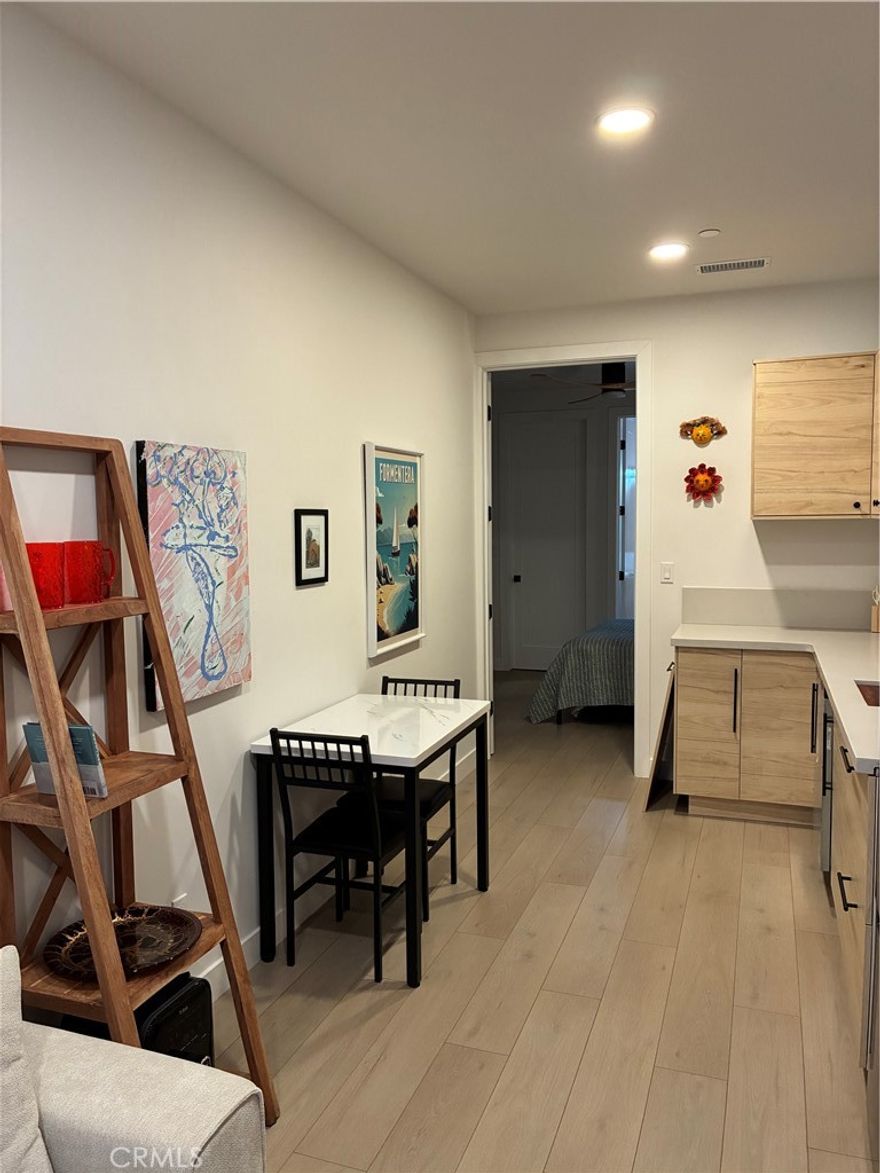 Darling 1/1 ADU with stocked kitchenette; fully furnished and includes all utilities. Across from the lake with private entrance; close to north gate with easy access to the freeways. Includes monthly cleaning and laundry service. Available for month to month with a minimum of one month stay. Suitable for one person. Listed on AirBNB.