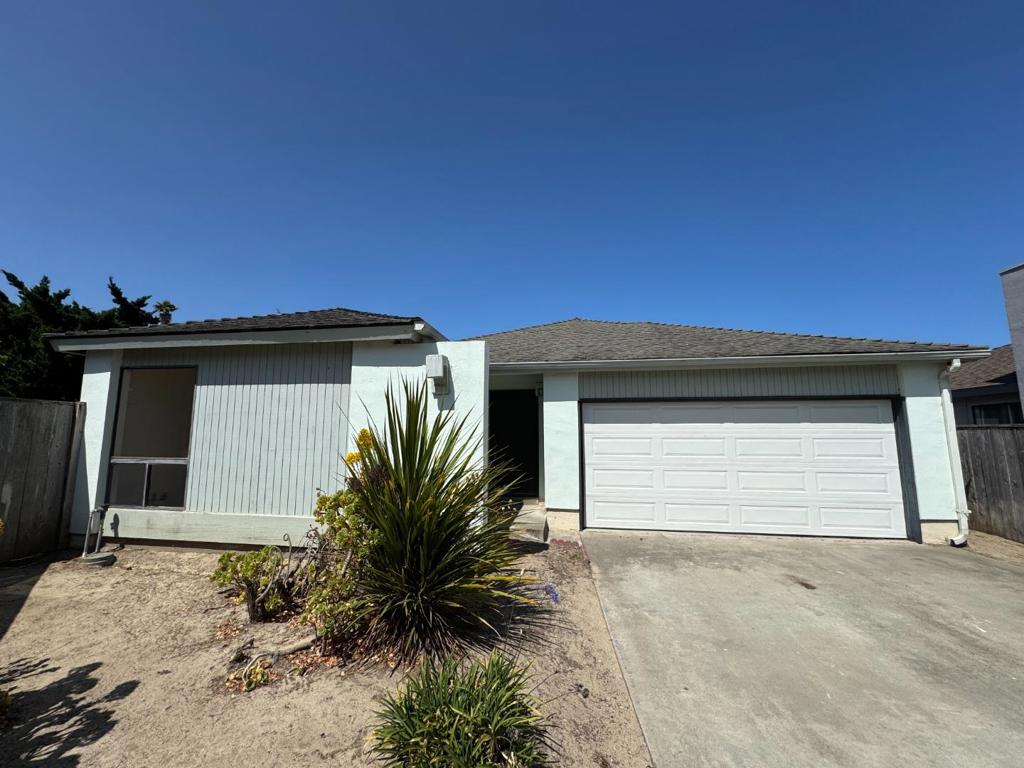 Welcome to Marina, where this charming 3-bedroom, 2-bathroom home awaits. Encompassing 1,339 square feet, this single level residence offers a seamless blend of comfort and functionality. This is a stand alone home in a well maintained home owner's community. Great central location that is close to shopping, restaurants and easy access to Dunes State Park. In need of floor and window coverings this home has been priced accordingly. Very solid investment as an entry level ownership in the dynamic and growing City of Marina.